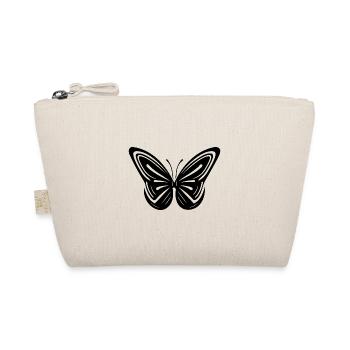 Eleganter Vintage geometrischer Schmetterling - Bio-Täschchen - Natur - Vorne