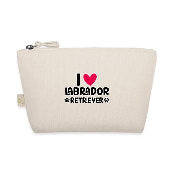I love Labrador Retriever - Bio-Täschchen - Natur - Vorne