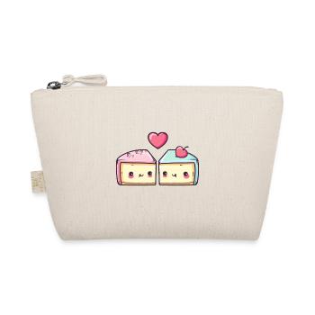 Cheesecake Couple Amour Gâteau Coeur Drôle - Trousse biologique - nature - Devant
