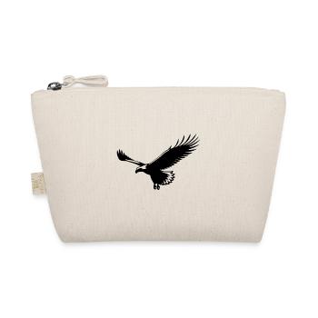 Eagle soars in the air in thermal gliding - Organic Pouch - nature - Front