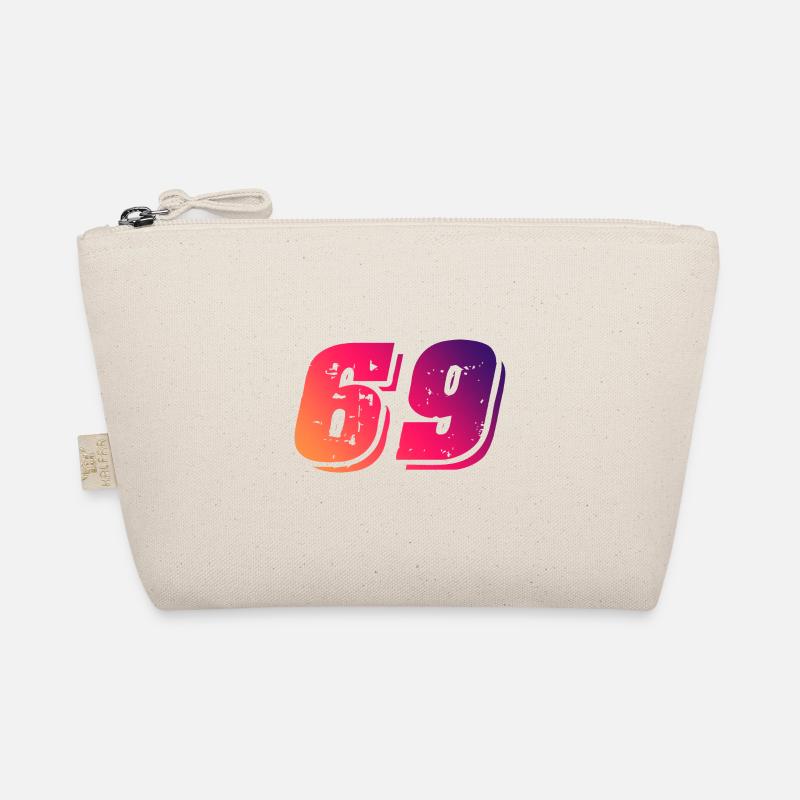 69 Zahl Symbol - Bio-Täschchen - Natur