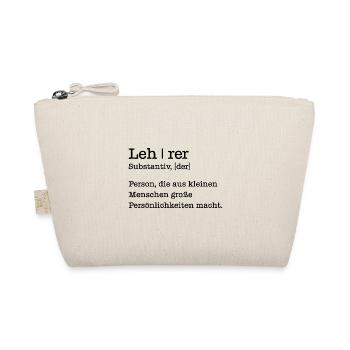 Lehrer Geschenk Student Schule - Bio-Täschchen - Natur - Vorne