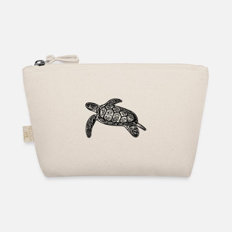 Small floating turtle Organic Pouch