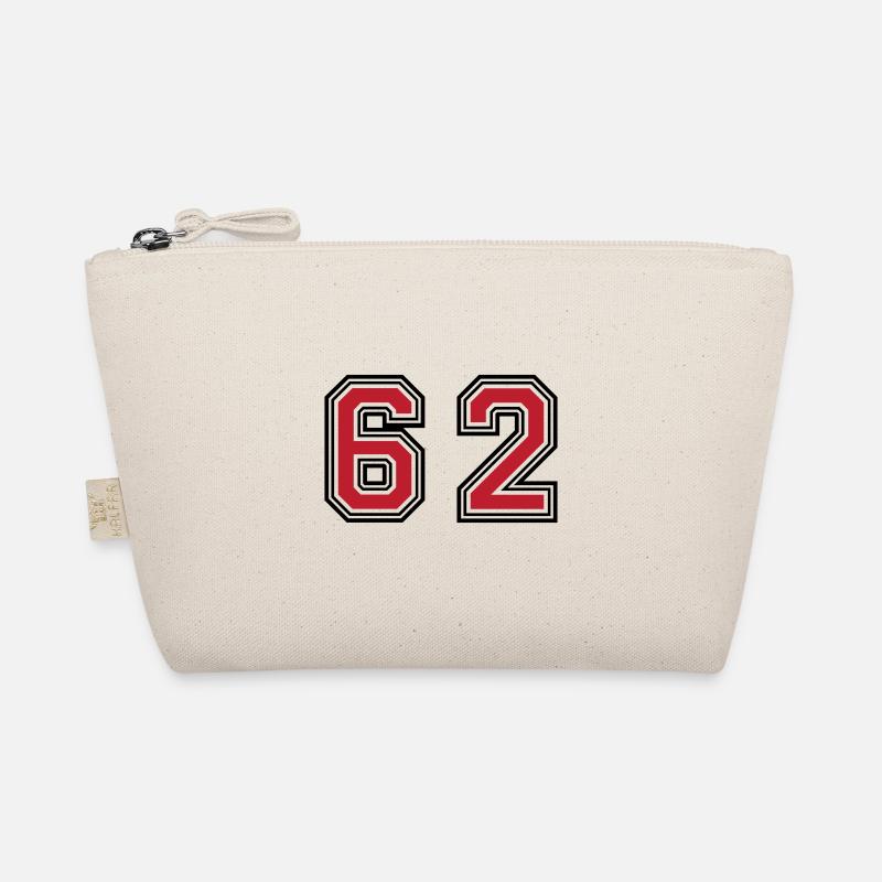 62 Number Symbol Organic Pouch