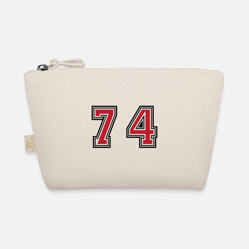 74 Number Symbol Organic Pouch
