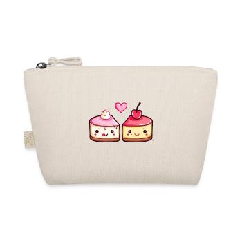 Cake Couple Cake Love Heart Funny - Organic Pouch - nature - Front