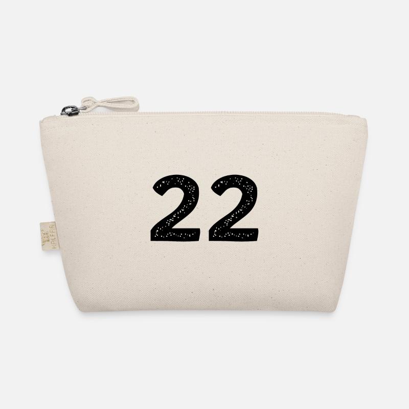 22 Zahl Trikot - Bio-Täschchen - Natur