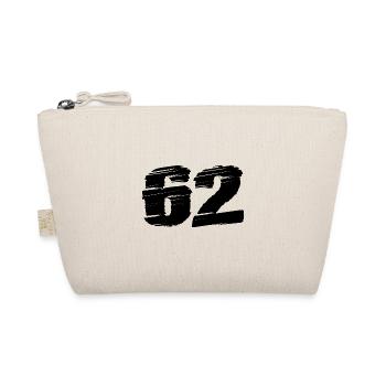 62 Zahl Trikot - Bio-Täschchen - Natur - Vorne