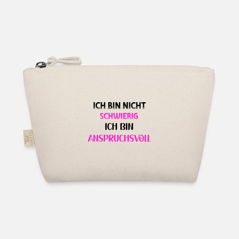 Je ne suis pas difficile je suis exigeante PNK BLK - Trousse biologique - nature