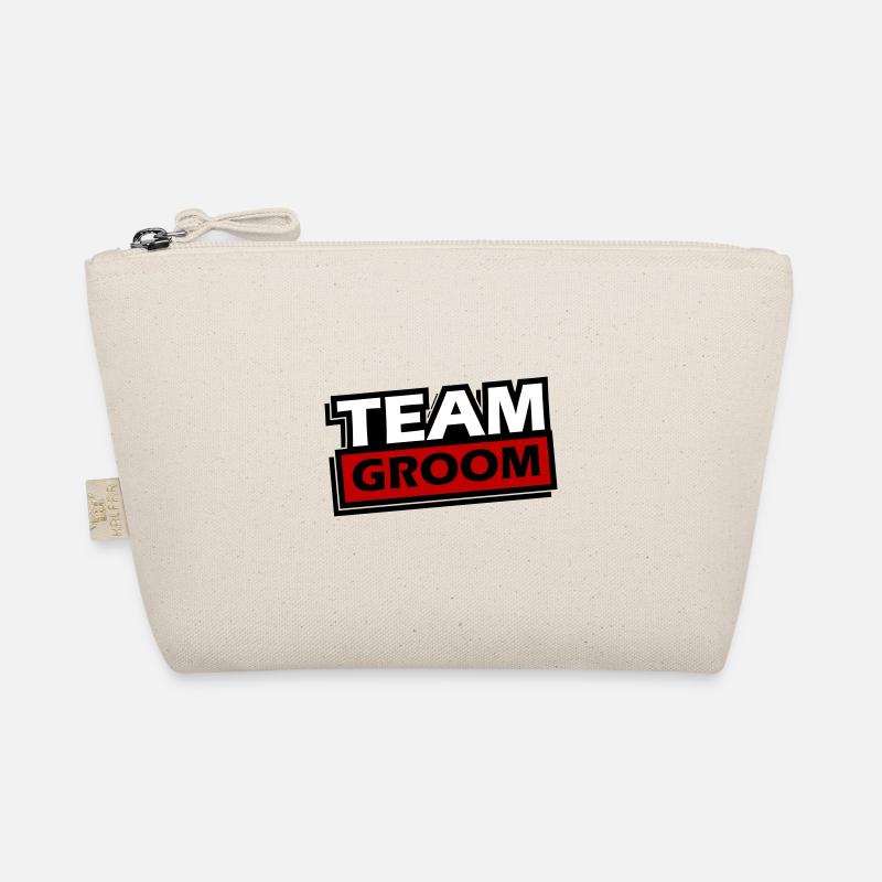 Team Groom Wedding Saying Organic Pouch