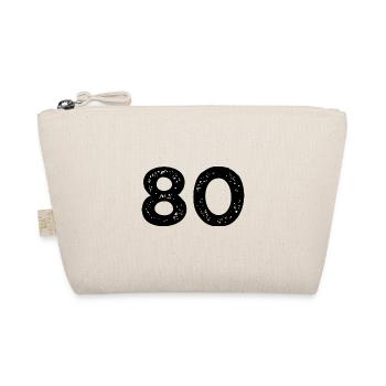 80 Zahl Trikot - Bio-Täschchen - Natur - Vorne