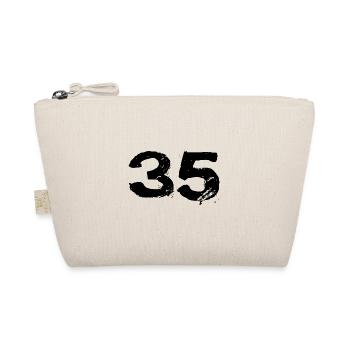 35 Zahl Trikot - Bio-Täschchen - Natur - Vorne