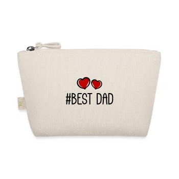 Meilleur Papa Coeurs Amour - Trousse biologique - nature - Devant