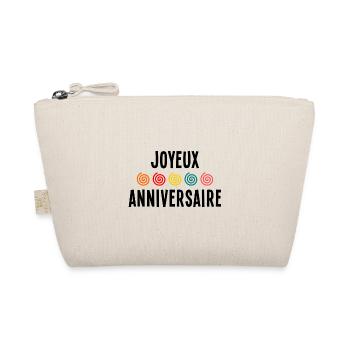 JOYEUX ANNIVERSAIRE. HAPPY BIRTHDAY. ANNIVERSAIRE. - Trousse biologique - nature - Devant