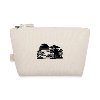 Sunset Temple Asian Landscape - Organic Pouch - nature - Front