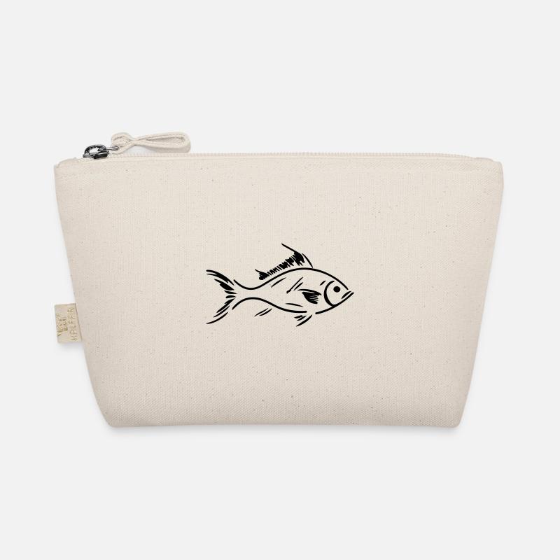 Fisch Silhouette Bio-Täschchen