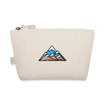 Berge Symbol Silhouette - Bio-Täschchen - Natur - Vorne