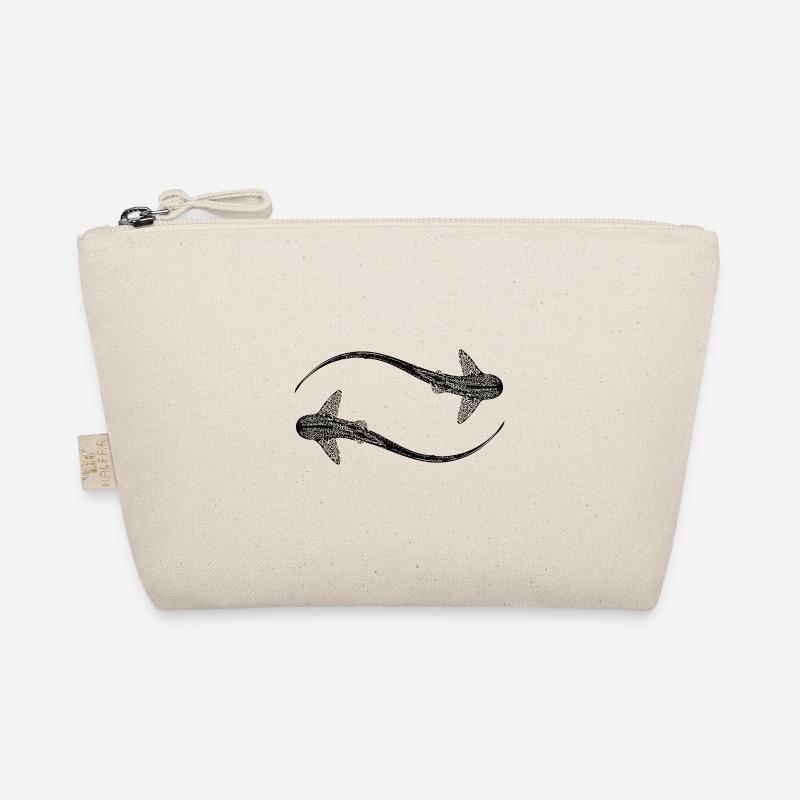 Elegant vintage circling leopard sharks Organic Pouch