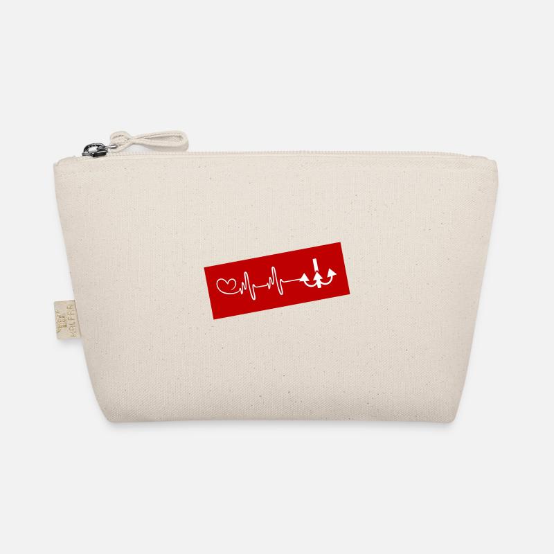 Fish hook pulse Organic Pouch