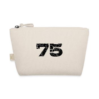 75 Zahl Trikot - Bio-Täschchen - Natur - Vorne
