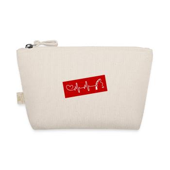 Fishing rod heartbeat - Organic Pouch - nature - Front