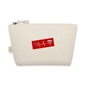 Pizza Pulse Heart Love - Organic Pouch - nature - Front