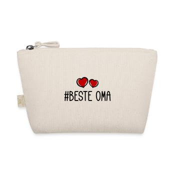Beste Oma Herzen Liebe - Bio-Täschchen - Natur - Vorne