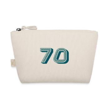 70. 70 JAHRE. 70. JAHRESTAG. 70-JÄHRIGES JUBILÄUM. - Bio-Täschchen - Natur - Vorne