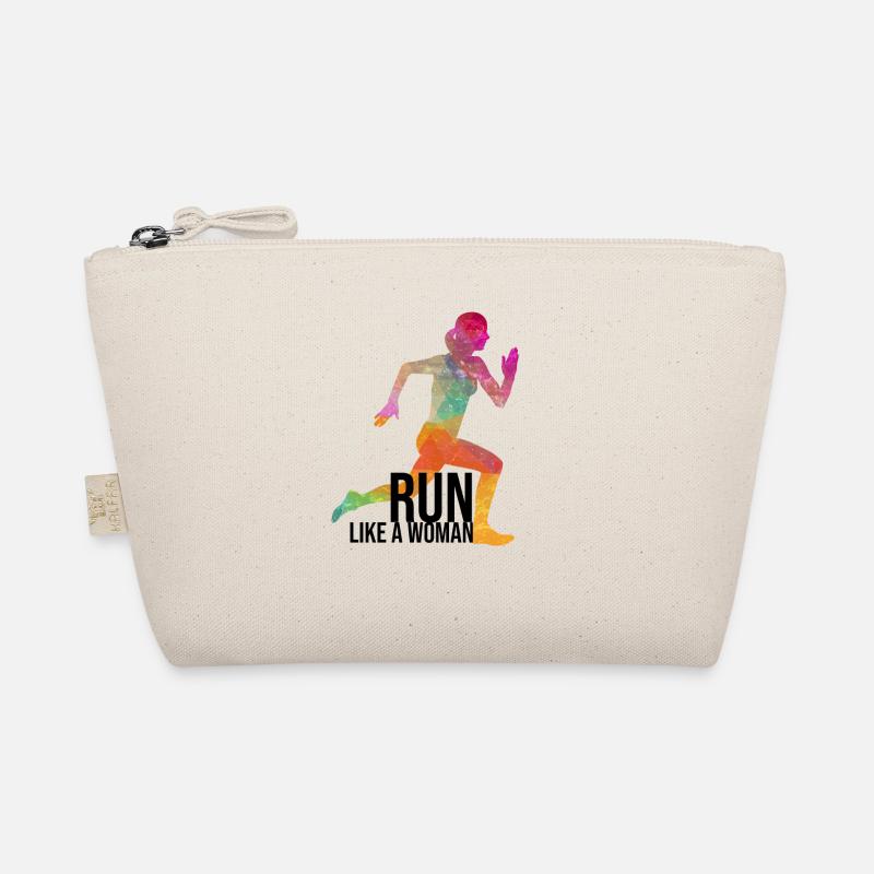 Run like a woman - Bio-Täschchen - Natur