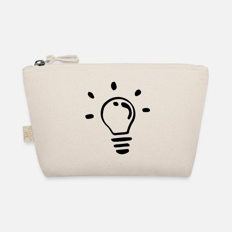 Einzelne Glühbirne / single light bulb Bio-Täschchen