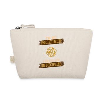 I'm not procrastinating I Rolled Low on Discipline - Organic Pouch - nature - Front
