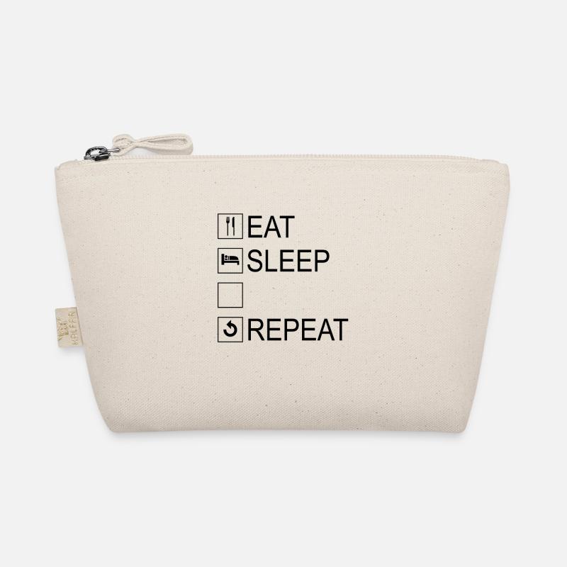 Eat Sleep Repeat Template Organic Pouch