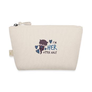 Her Otter helped - sweet partner look for him, Otter - Organic Pouch - nature - Front