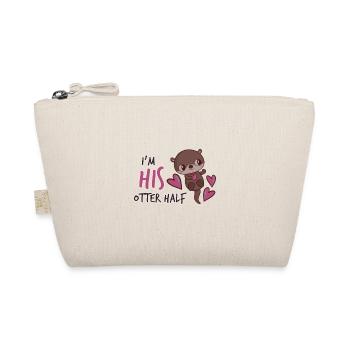 His Otter helped - cute partner look for you, Otter - Organic Pouch - nature - Front