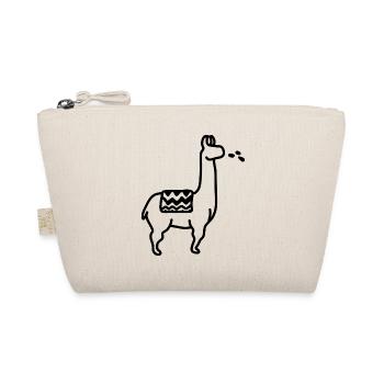 Llama spitting - Organic Pouch - nature - Front
