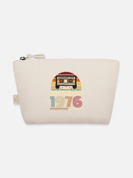 Retro Vintage Kassette Geburtstag Jahrgang 1976 - Bio-Täschchen - Natur