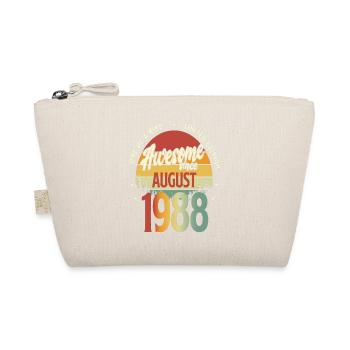 Schönes Vintage August 1988 Geburtstags Design - Bio-Täschchen - Natur - Vorne