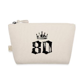80 Number crown - Organic Pouch - nature - Front
