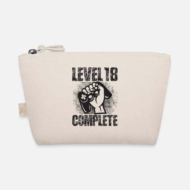 Level 18 Complete Geburtstagsgeschenk 18 Jahre Bio-Täschchen
