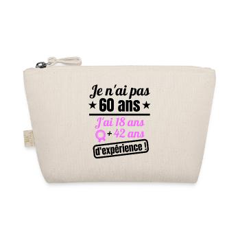 60 ans anniversaire millésime 1963 humour - Trousse biologique - nature - Devant