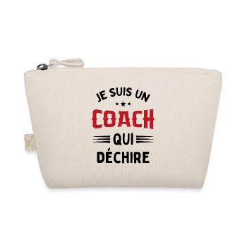 Je Suis Un Coach Qui Déchire Humour Cadeau - Trousse biologique - nature - Devant