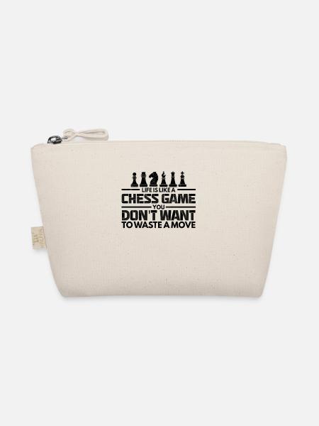 Life Chess Game Waste No Move Chess - Organic Pouch - nature - Front