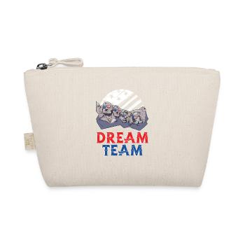 American July 4 Mt. Rushmore Dream Team - Organic Pouch - nature - Front