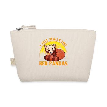 I just really like Red Pandas - Bio-Täschchen - Natur - Vorne
