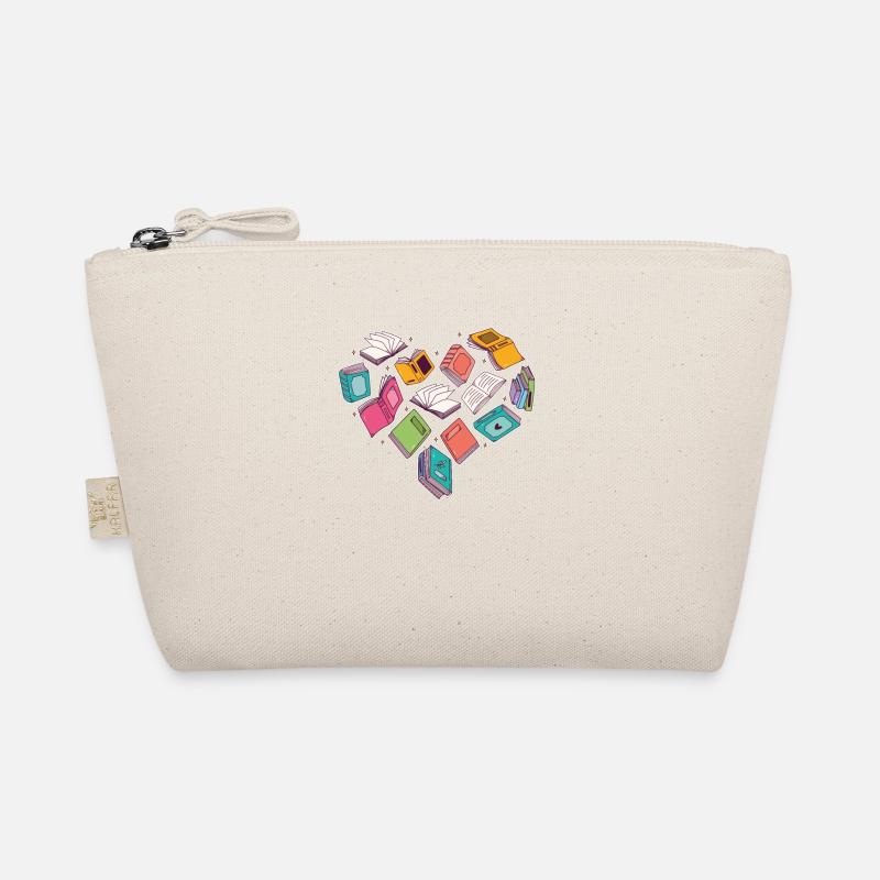 Heart book for book lovers Organic Pouch