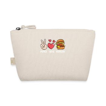 Peace lovers For hamburger lovers - Organic Pouch - nature - Front