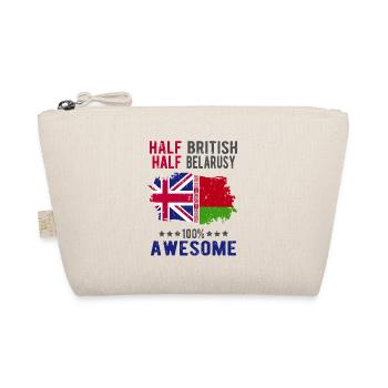 Half British Half Belarusian - Organic Pouch - nature - Front