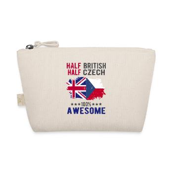 Half British Half Czech - Organic Pouch - nature - Front