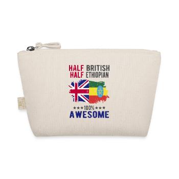 Half British Half Ethiopian - Organic Pouch - nature - Front