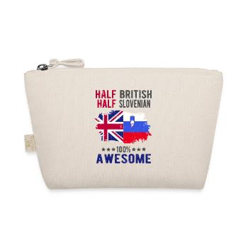 Half British Half Slovenian - Organic Pouch - nature - Front